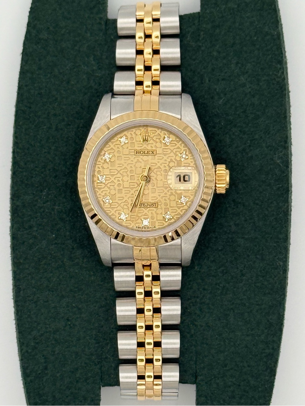 Rolex Lady Datejust 26mm Stainless Steel 18ct Yellow Gold Champagne Diamond Dial